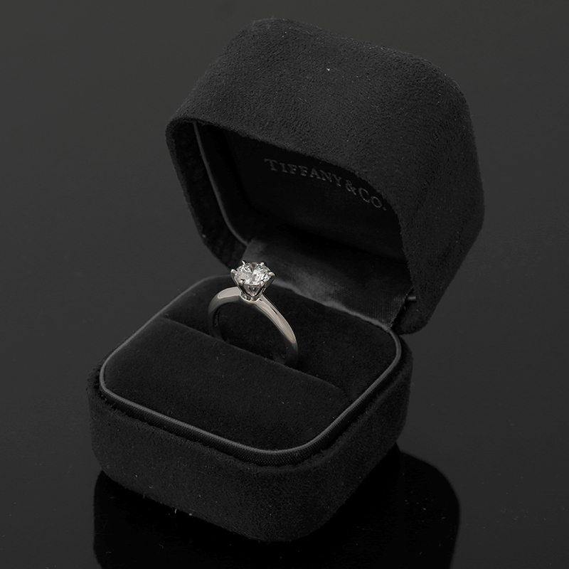 티파니 플래티늄 티파니™ Dia세팅 웨딩 링(1.02ct)