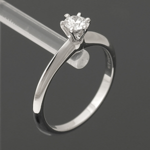 티파니 플래티늄 티파니™ Dia세팅 웨딩 링(0.24ct)