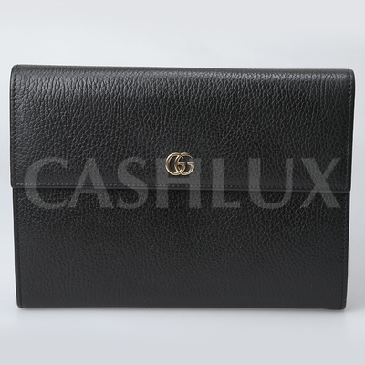 구찌 플립형 마몽 블랙 은장 클러치 (576425)