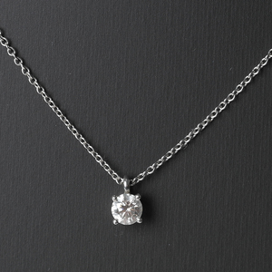 티파니 플레티늄 솔리테어 Dia 목걸이(0.28ct)